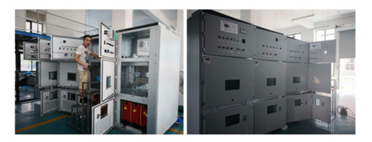KYN28 circuit breaker automatic grouping switching reactive power high voltage capacitor compensation cabinet